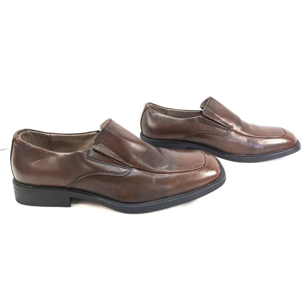 Borelli Matthew Mens Loafers Brown Leather Sz 11.5